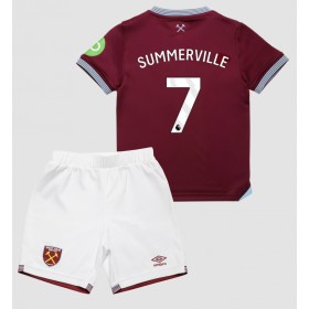 West Ham United Crysencio Summerville #7 Hemmakläder Barn 2025-26 Kortärmad (+ Korta byxor)